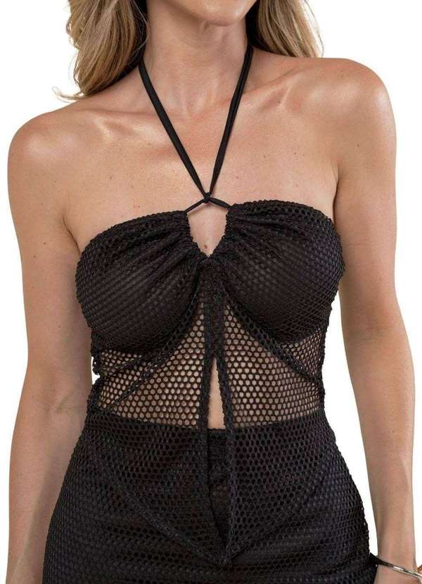 Sawary - Cropped Sawary Sereia - 279702 Preto