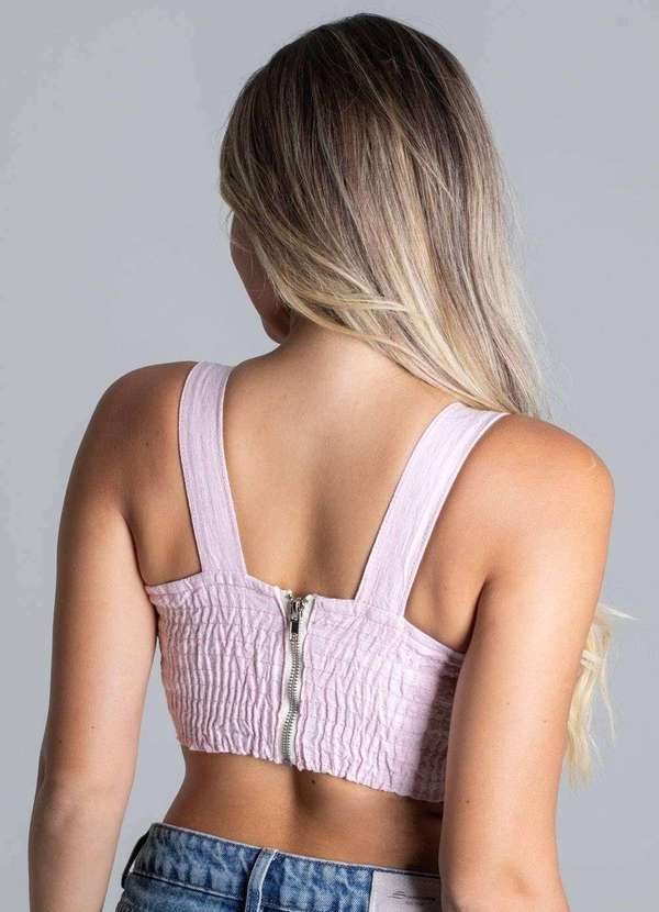 Sawary - Top Linho Sawary Rosa 4