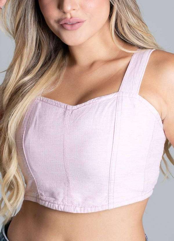 Sawary - Top Linho Sawary Rosa 5
