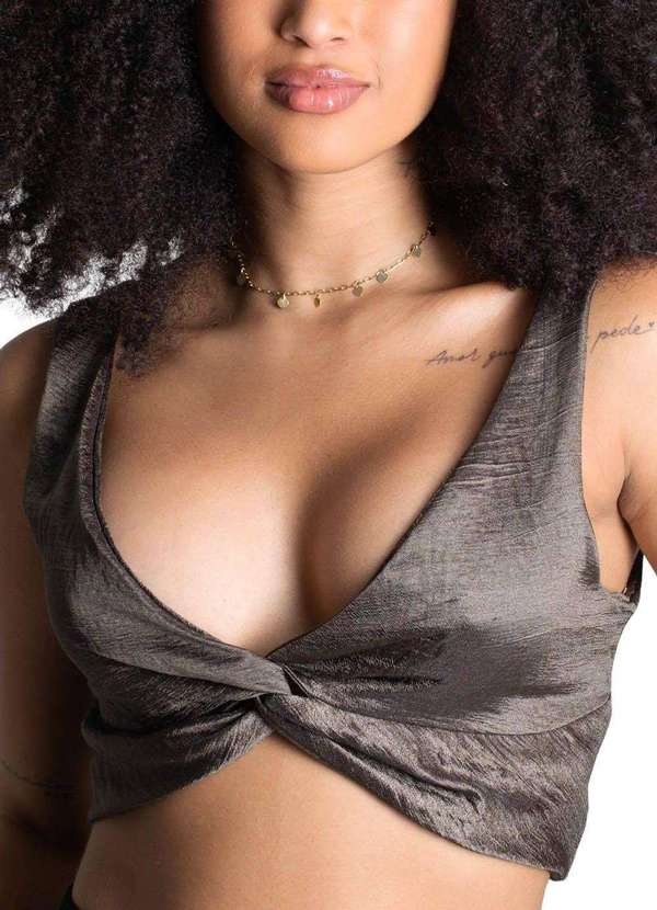 Sawary - Top Sawary Cropped Verde