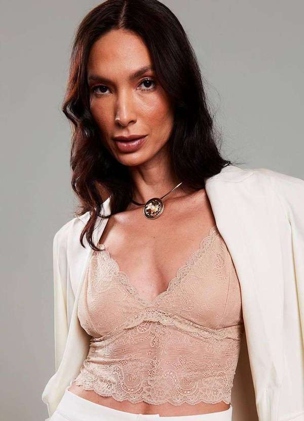 Sawary - Top Sawary Renda Mermaid - 279991 Nude 3