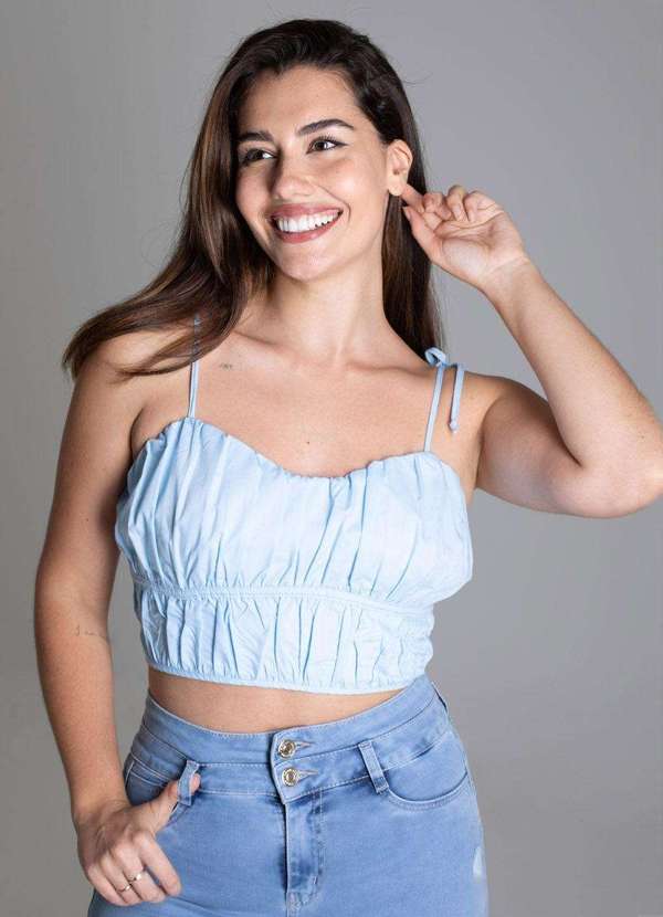 Sawary - Top Sawary Tricoline - 276705 Azul 2