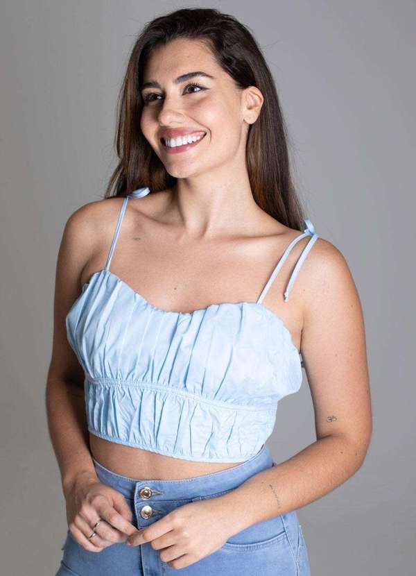 Sawary - Top Sawary Tricoline - 276705 Azul 3