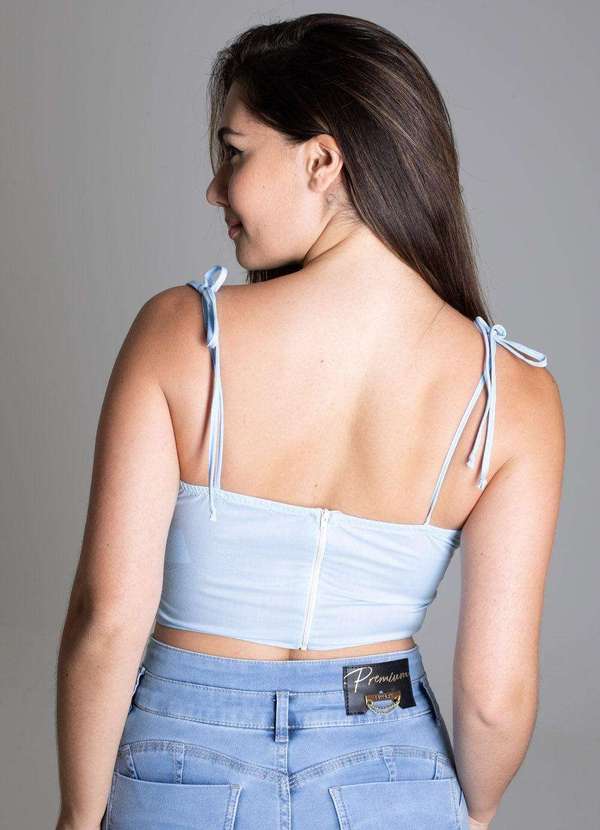 Sawary - Top Sawary Tricoline - 276705 Azul 4