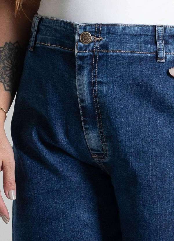 Sawary - Bermuda Jeans Sawary Plus Size - 281643 Azul 5