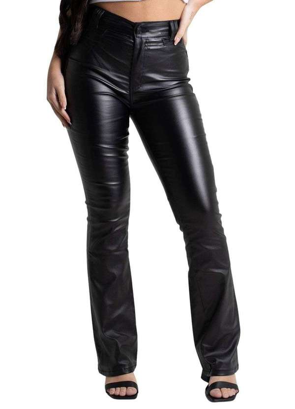Sawary - Calça Bengaline Sawary Boot Cut Preto