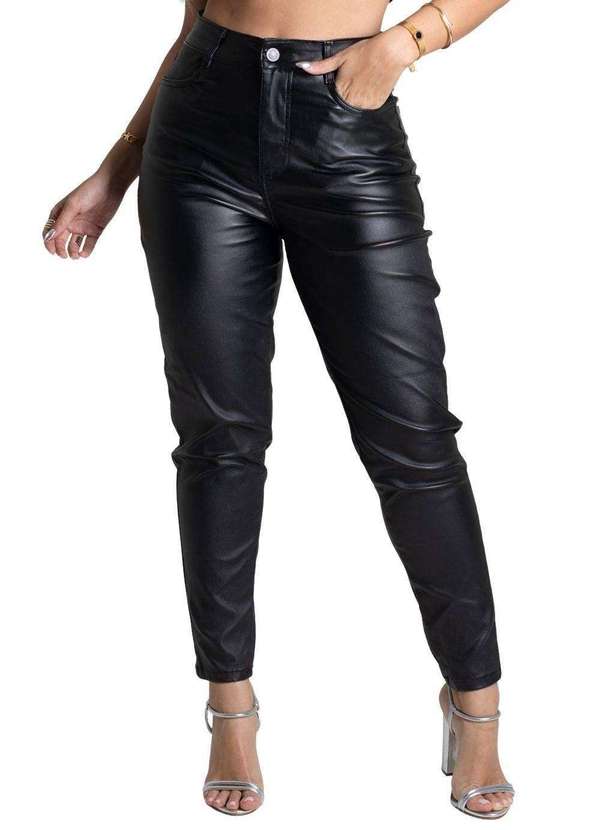 Sawary - Calça Bengaline Sawary Mom Preto