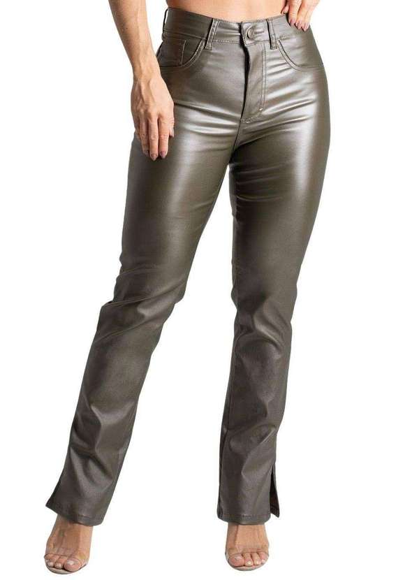 Sawary - Calça Bengaline Sawary Reta Verde