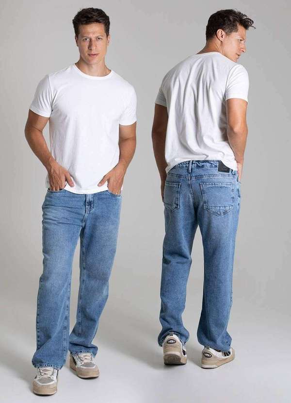 Sawary - Calça Jeans Sawary Baggy - 279213 Azul 6