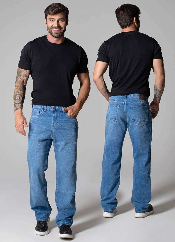 Sawary - Calça Jeans Sawary Baggy - 279422 Azul 6