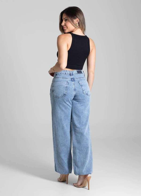 Sawary - Calça Jeans Sawary Balonê - 281688 Azul 4