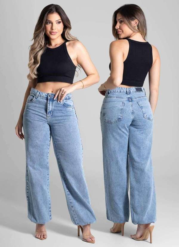 Sawary - Calça Jeans Sawary Balonê - 281688 Azul 5