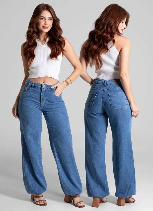Sawary - Calça Jeans Sawary Balonê - 281689 Azul 6