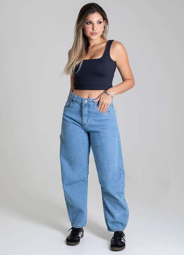 Sawary - Calça Jeans Sawary Barrel - 279268 Azul 5