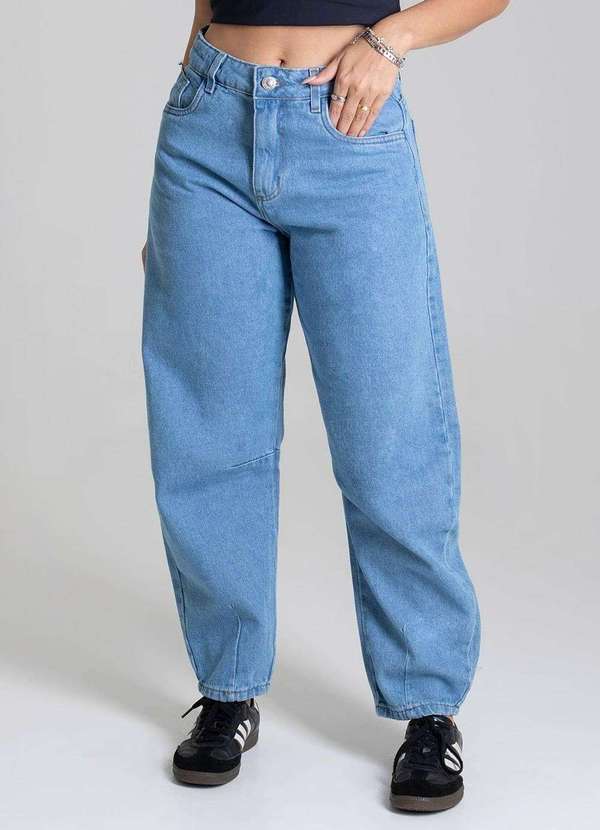 Sawary - Calça Jeans Sawary Barrel - 279268 Azul 2