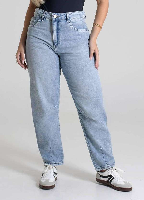 Sawary - Calça Jeans Sawary Barrel - 279589 Azul 4