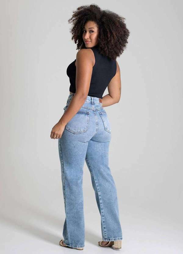 Sawary - Calça Jeans Sawary Barrel - 279634 Azul 4