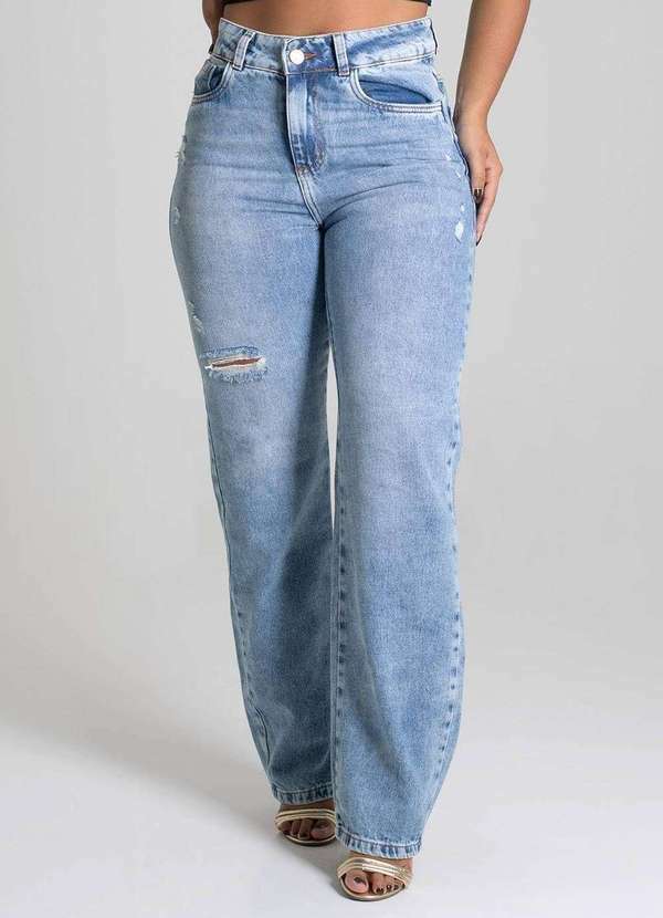 Sawary - Calça Jeans Sawary Barrel - 279634 Azul 5