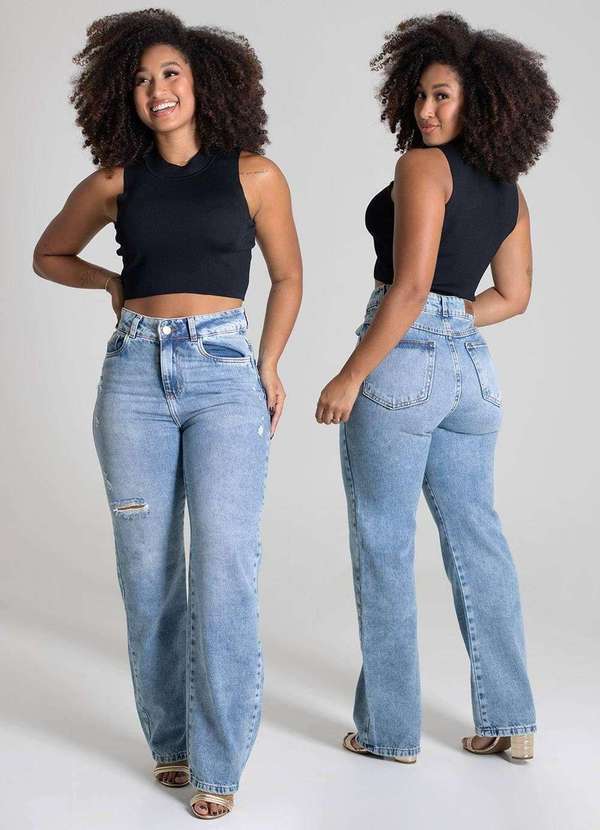 Sawary - Calça Jeans Sawary Barrel - 279634 Azul 6