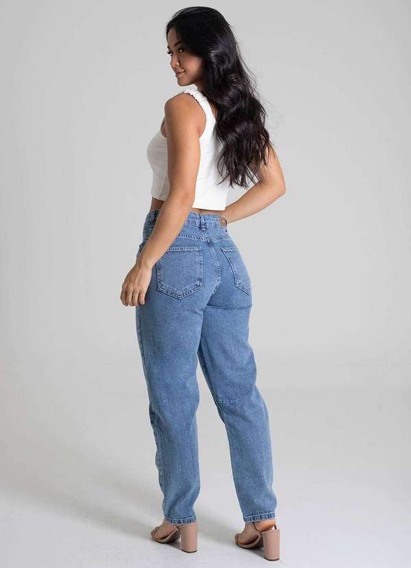 Sawary - Calça Jeans Sawary Barrel - 279667 Azul 4