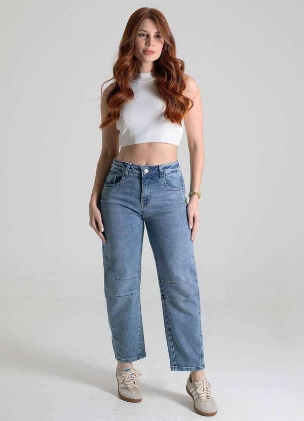 Sawary - Calça Jeans Sawary Barrel - 279852 Azul 2