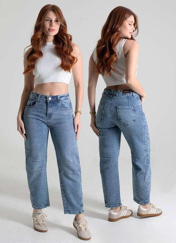 Sawary - Calça Jeans Sawary Barrel - 279852 Azul 6