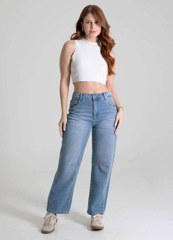 Sawary - Calça Jeans Sawary Barrel - 279936 Azul 2