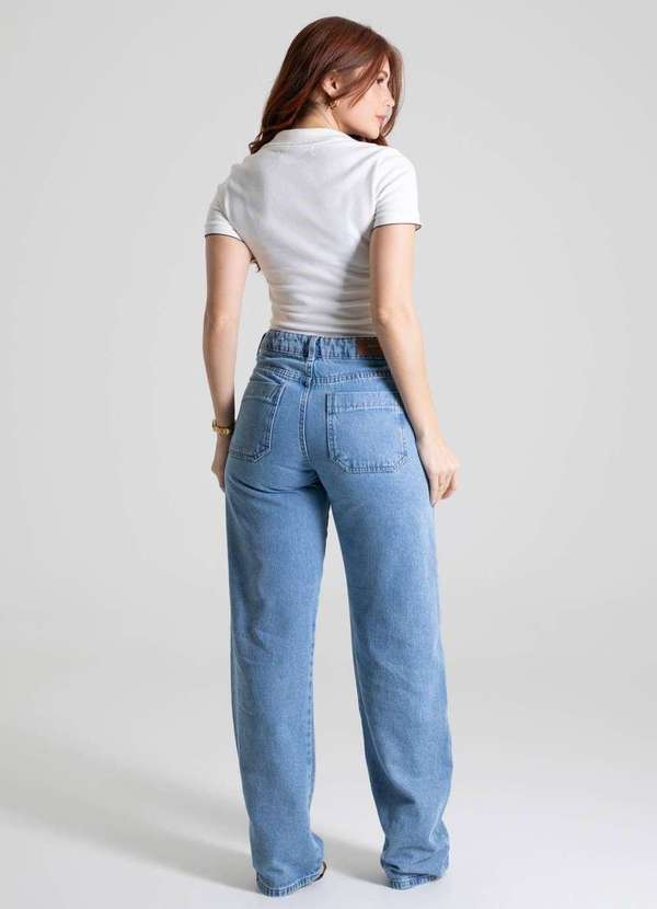Sawary - Calça Jeans Sawary Barrel - 279942 Azul 4