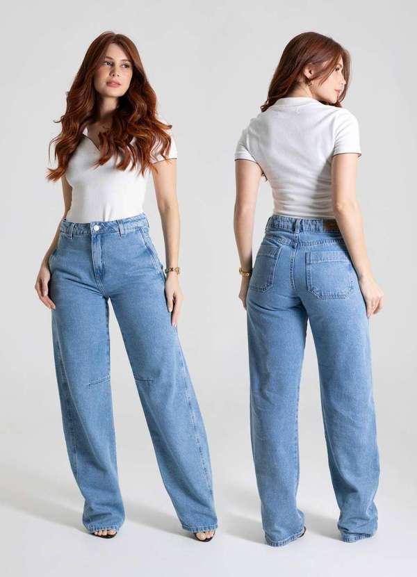 Sawary - Calça Jeans Sawary Barrel - 279942 Azul 6