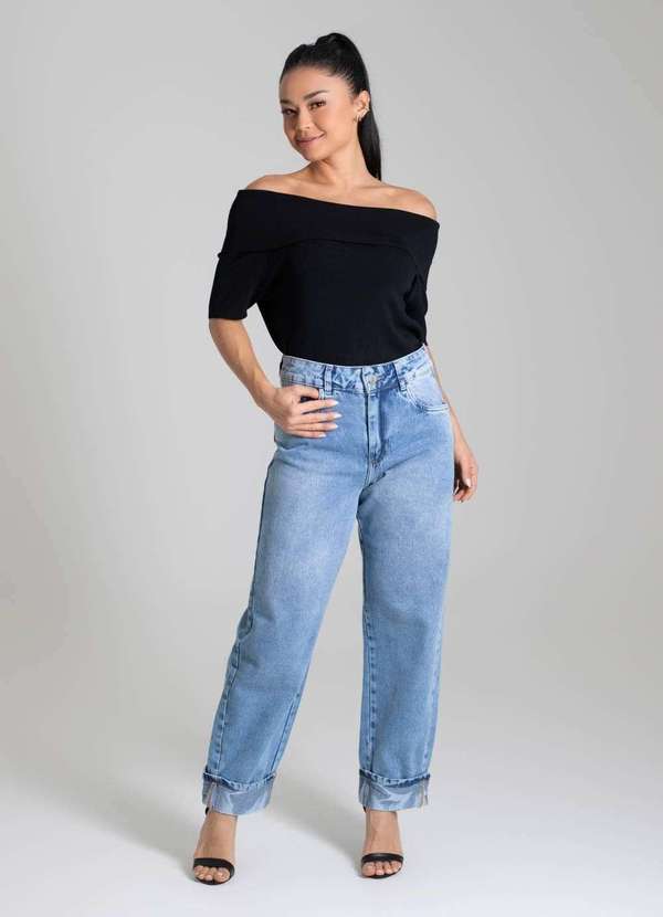 Sawary - Calça Jeans Sawary Barrel - 280048 Azul 2