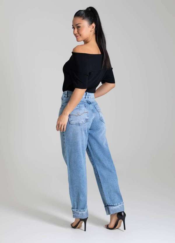 Sawary - Calça Jeans Sawary Barrel - 280048 Azul 4