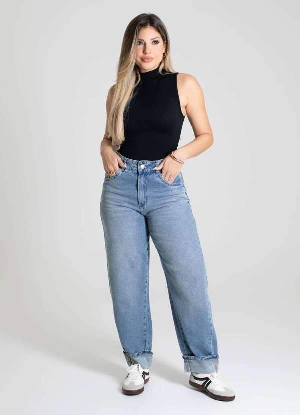 Sawary - Calça Jeans Sawary Barrel - 280049 Azul 2