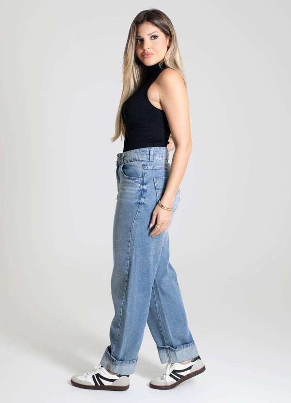 Sawary - Calça Jeans Sawary Barrel - 280049 Azul 3