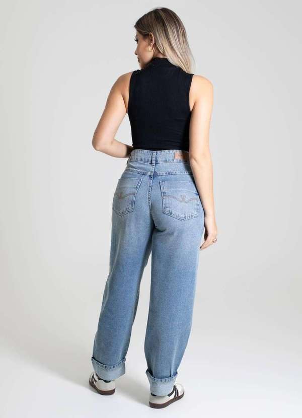 Sawary - Calça Jeans Sawary Barrel - 280049 Azul 4