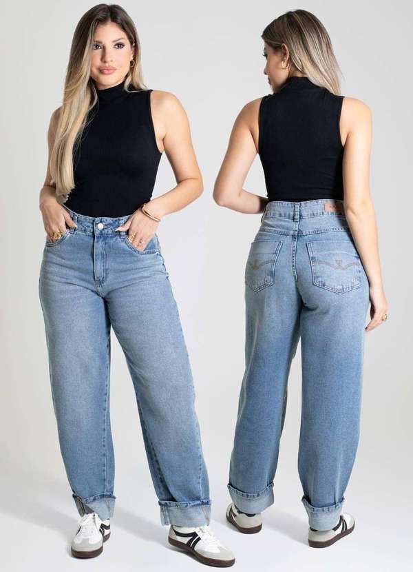 Sawary - Calça Jeans Sawary Barrel - 280049 Azul 6