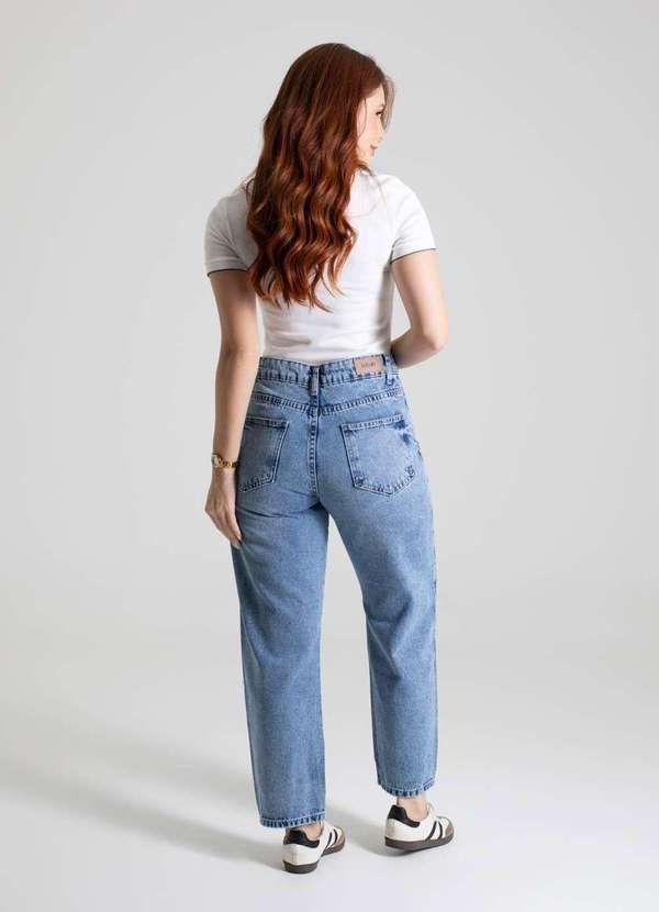 Sawary - Calça Jeans Sawary Barrel - 280161 Azul 4