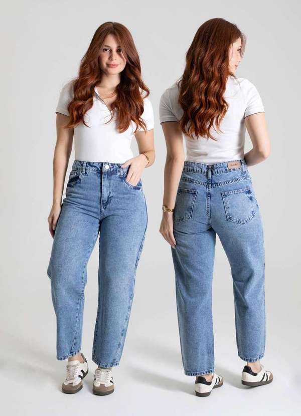 Sawary - Calça Jeans Sawary Barrel - 280161 Azul 6