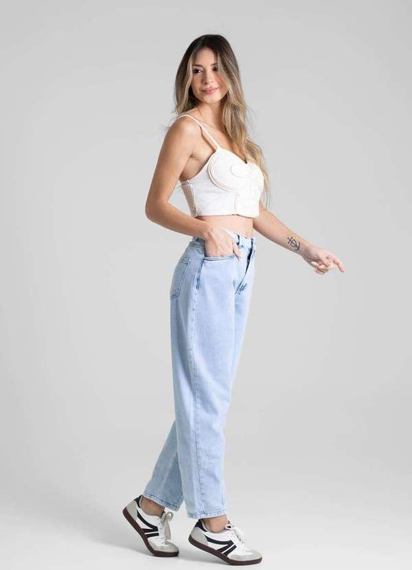 Sawary - Calça Jeans Sawary Barrel - 280309 Azul 3