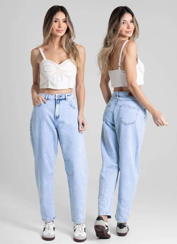 Sawary - Calça Jeans Sawary Barrel - 280309 Azul 6