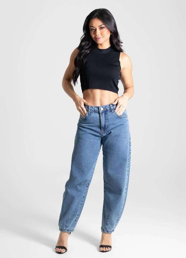 Sawary - Calça Jeans Sawary Barrel - 280501 Azul 2