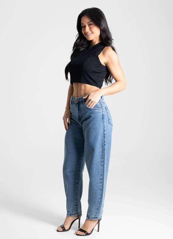 Sawary - Calça Jeans Sawary Barrel - 280501 Azul 3