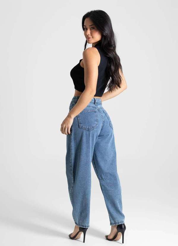 Sawary - Calça Jeans Sawary Barrel - 280501 Azul 4