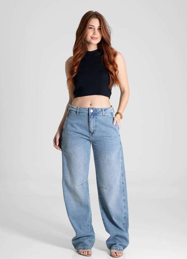 Sawary - Calça Jeans Sawary Barrel - 280502 Azul 2