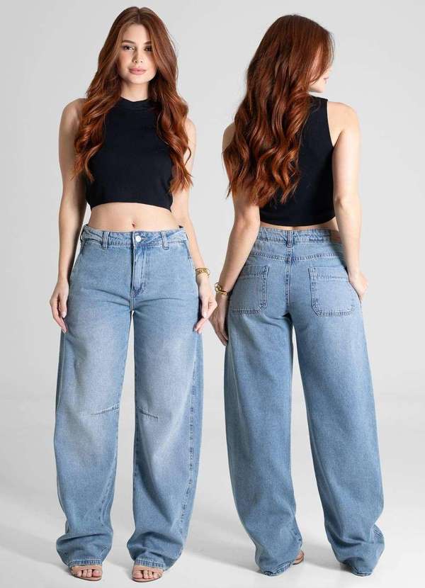 Sawary - Calça Jeans Sawary Barrel - 280502 Azul 6