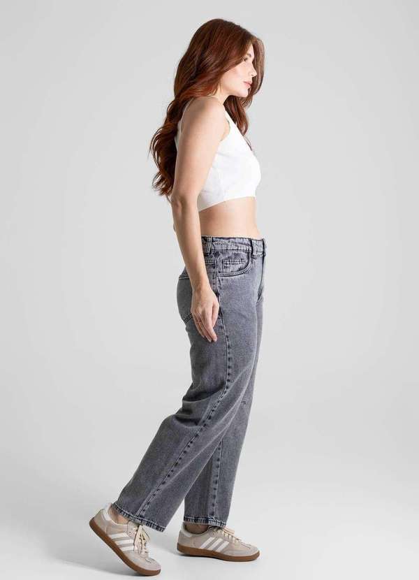 Sawary - Calça Jeans Sawary Barrel - 280513 Cinza 3