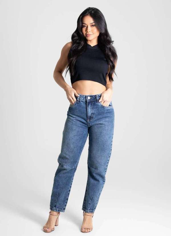 Sawary - Calça Jeans Sawary Barrel - 280516 Azul 2