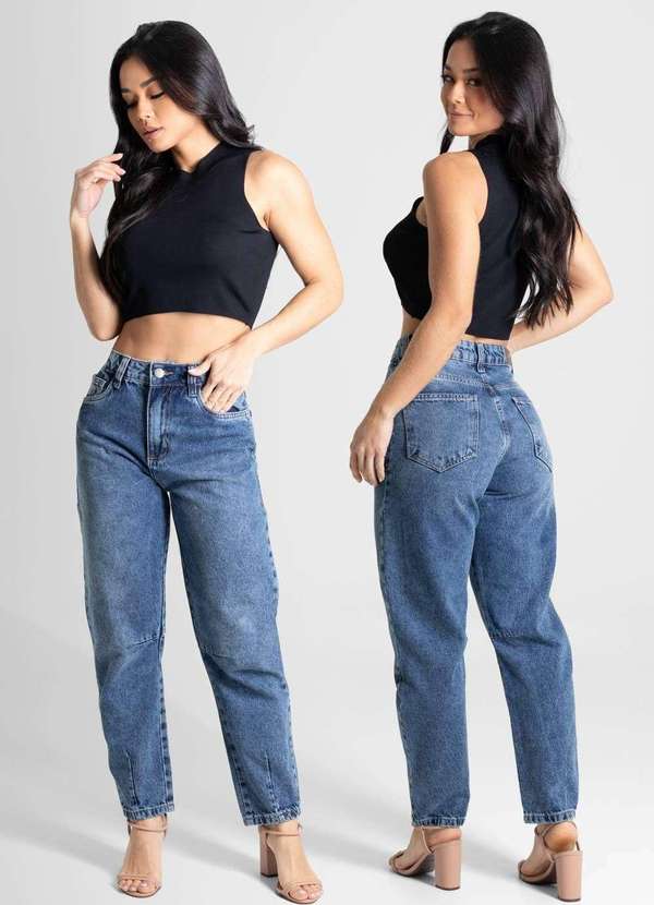 Sawary - Calça Jeans Sawary Barrel - 280516 Azul 6