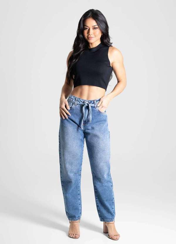 Sawary - Calça Jeans Sawary Barrel - 280525 Azul 2