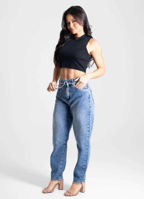 Sawary - Calça Jeans Sawary Barrel - 280525 Azul 3