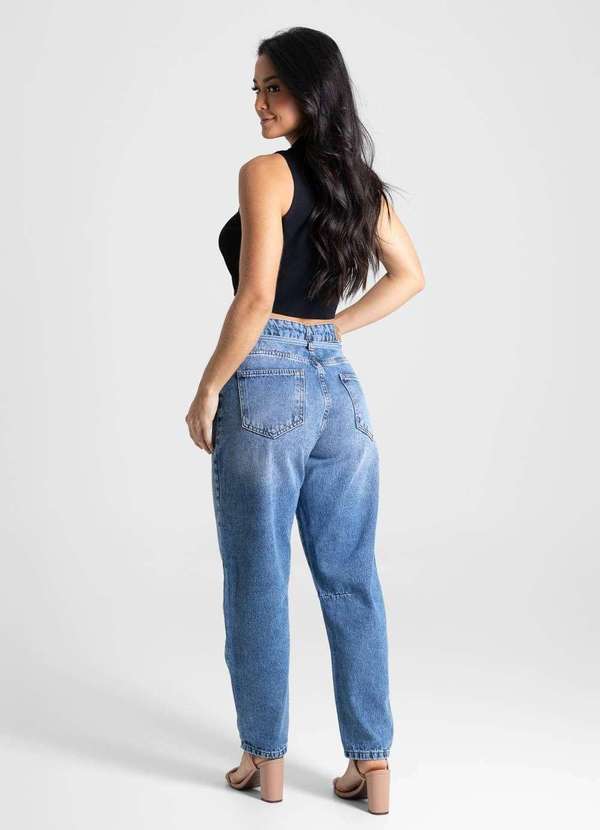Sawary - Calça Jeans Sawary Barrel - 280525 Azul 4